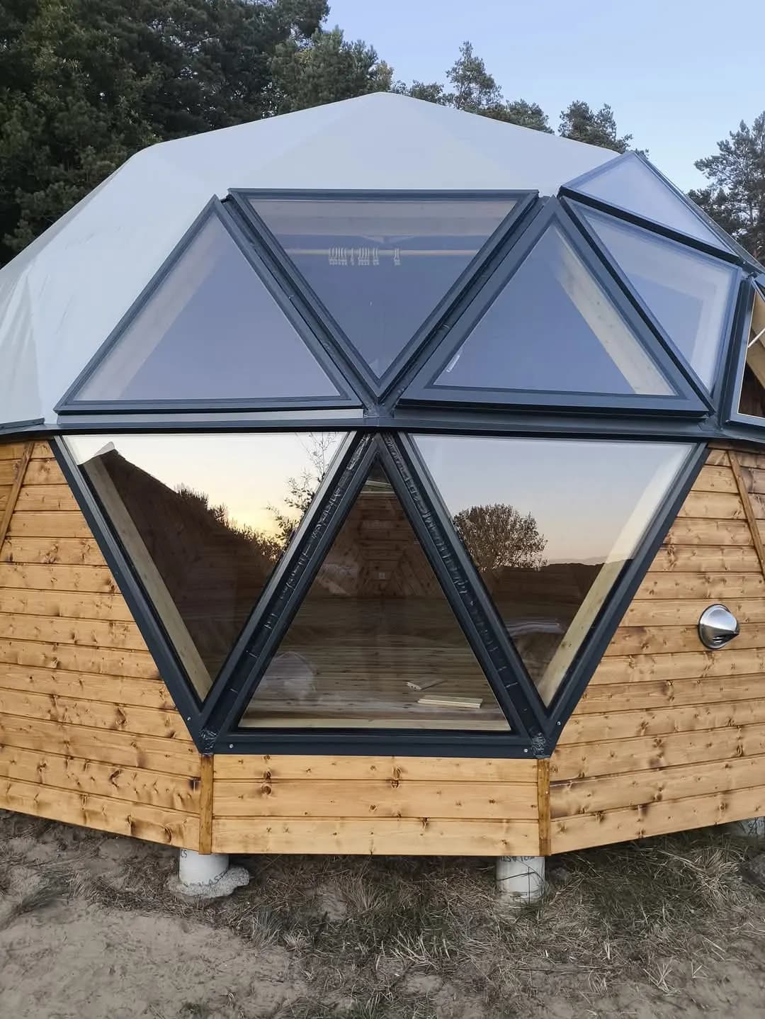 Kopuła Terra 35 m² (7/12 sfery) — model domu