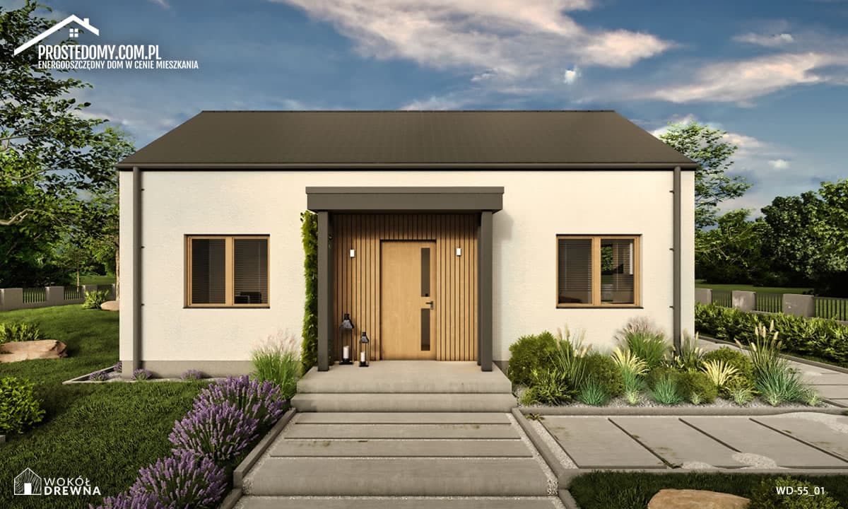 Dom parterowy WD 55-1 — 55 m² — model domu