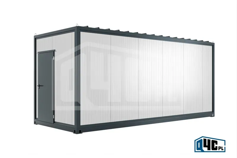 Kontener biurowy BASIC KB 1.1.1 — 6,06 × 2,44 m, 14,8 m² — Q4C.PL Sp. z o.o.