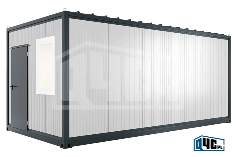 Kontener biurowy XL z łazienką KB 1.1.14 — 6,06 × 3,00 m, 18,2 m² — Q4C.PL Sp. z o.o.