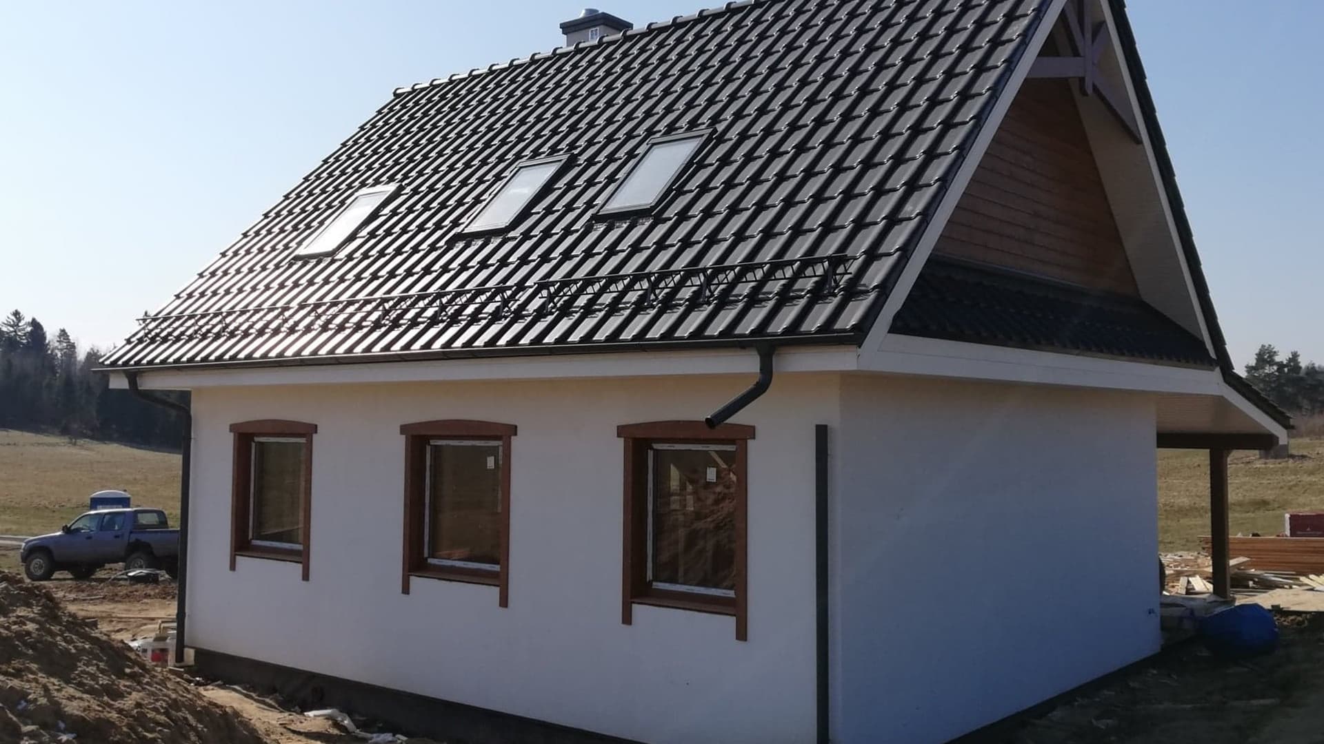 Dom drewniany Dalia 72 m² (realizacja), Querko Domy Drewniane