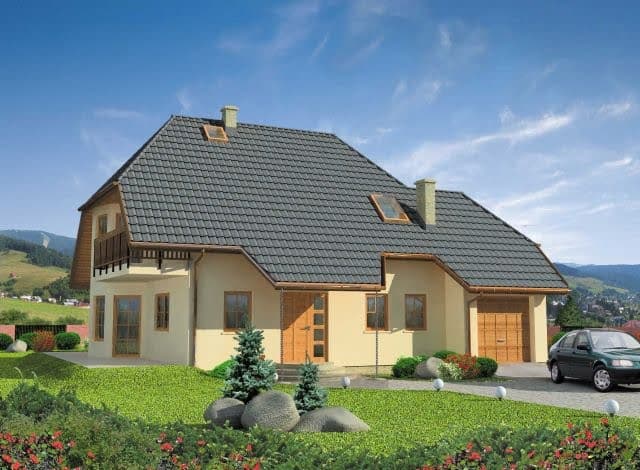 Dom z poddaszem REGA — 126,60 m² + garaż — Rega sp. z o.o.