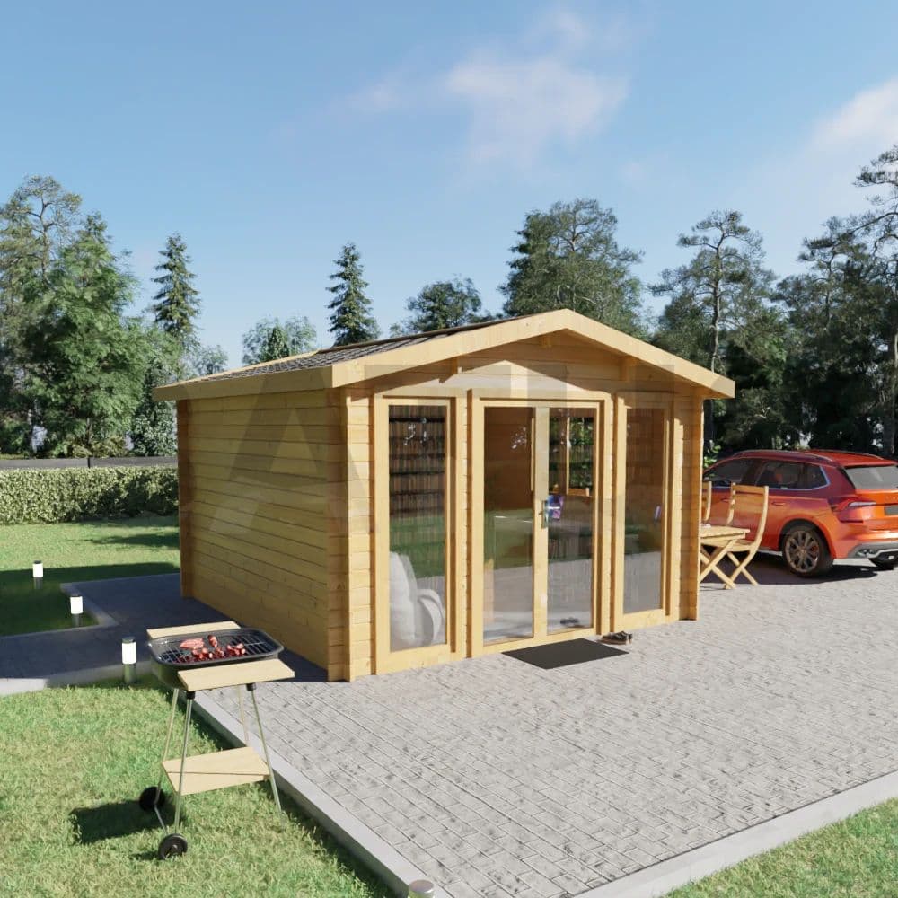 Domek ogrodowy z bali Sicilia — 4 × 4 m, 16 m² — Satus Baltic (Satus Baltic, UAB)