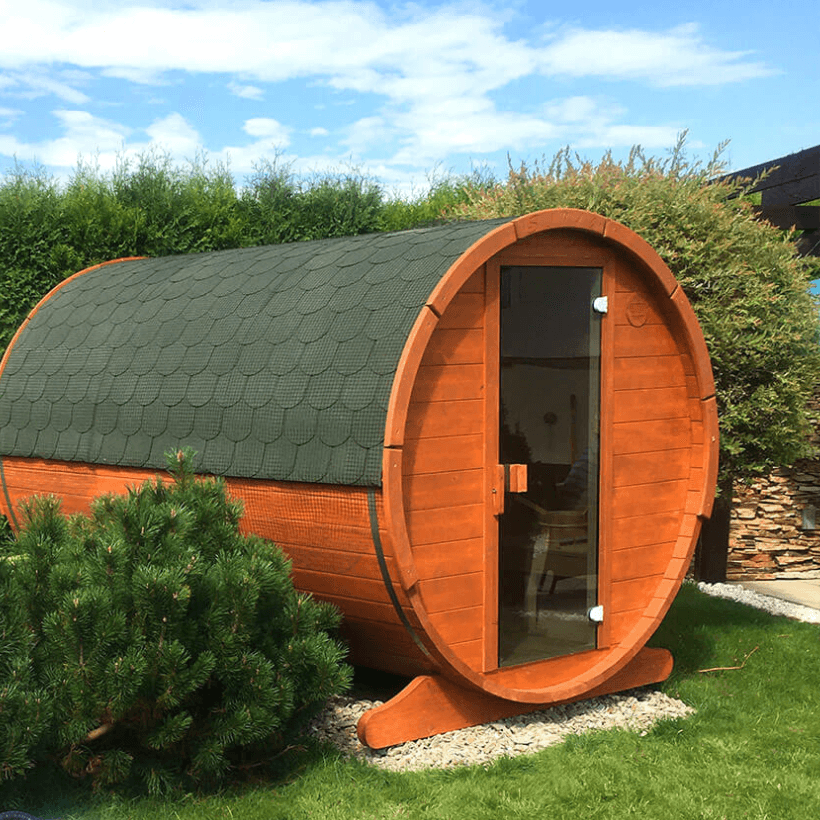 Sauna beczka classic — 2 × 2 m — Sauny Beczki (UNI-INVEST Adrian Paluch)