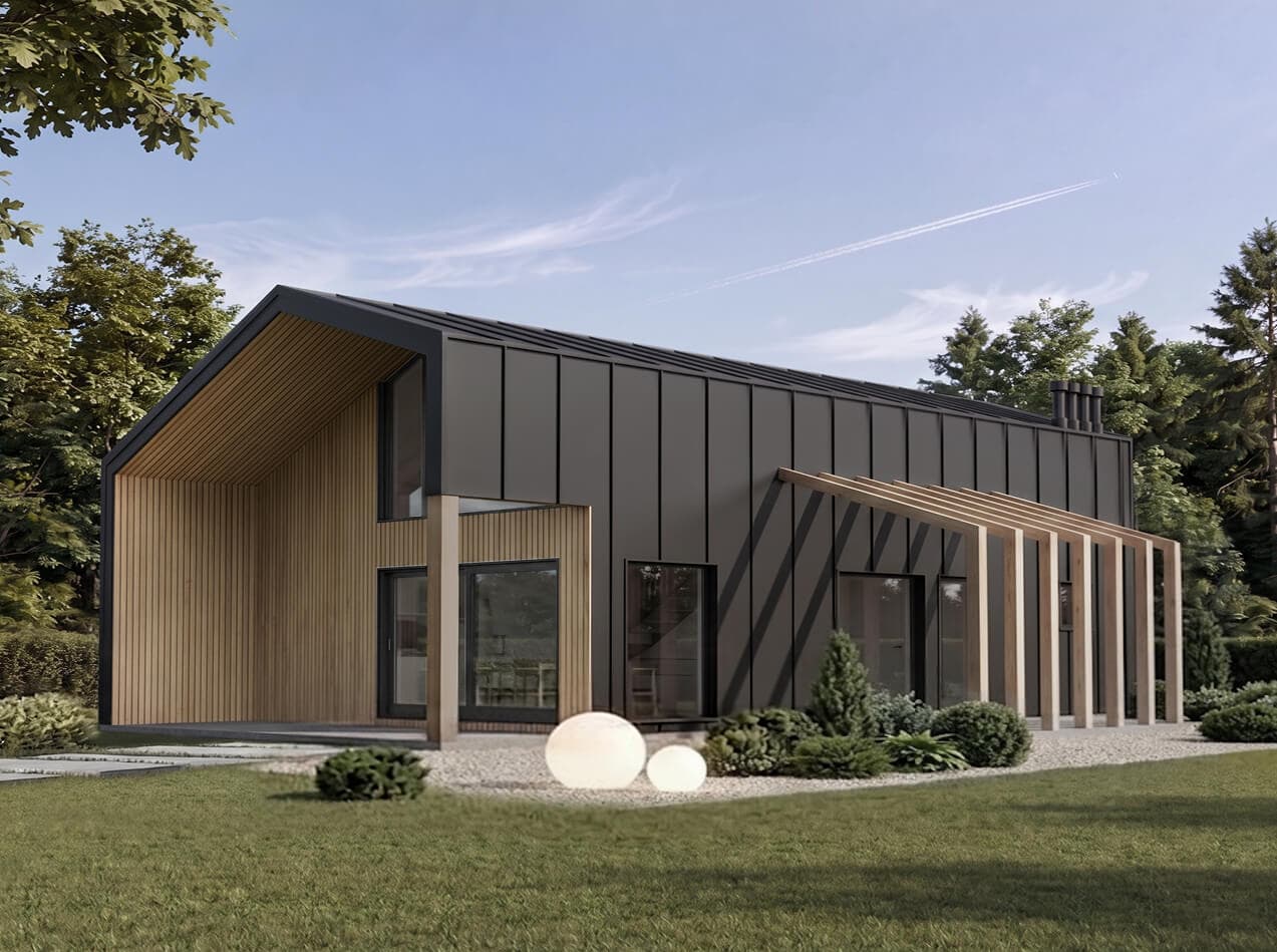 Dom modułowy Aspen z antresolą — 100,4 m² — SAVA Home Sp. z o.o.