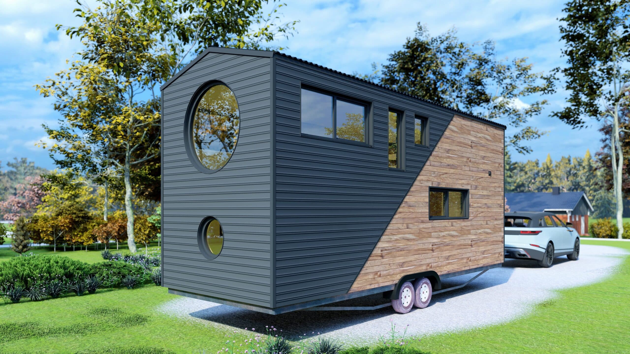 Dom mobilny TRL27 na przyczepie — 27,3 m² brutto — SIP ATLAS LLC (ТОВ „СІП АТЛАС”)