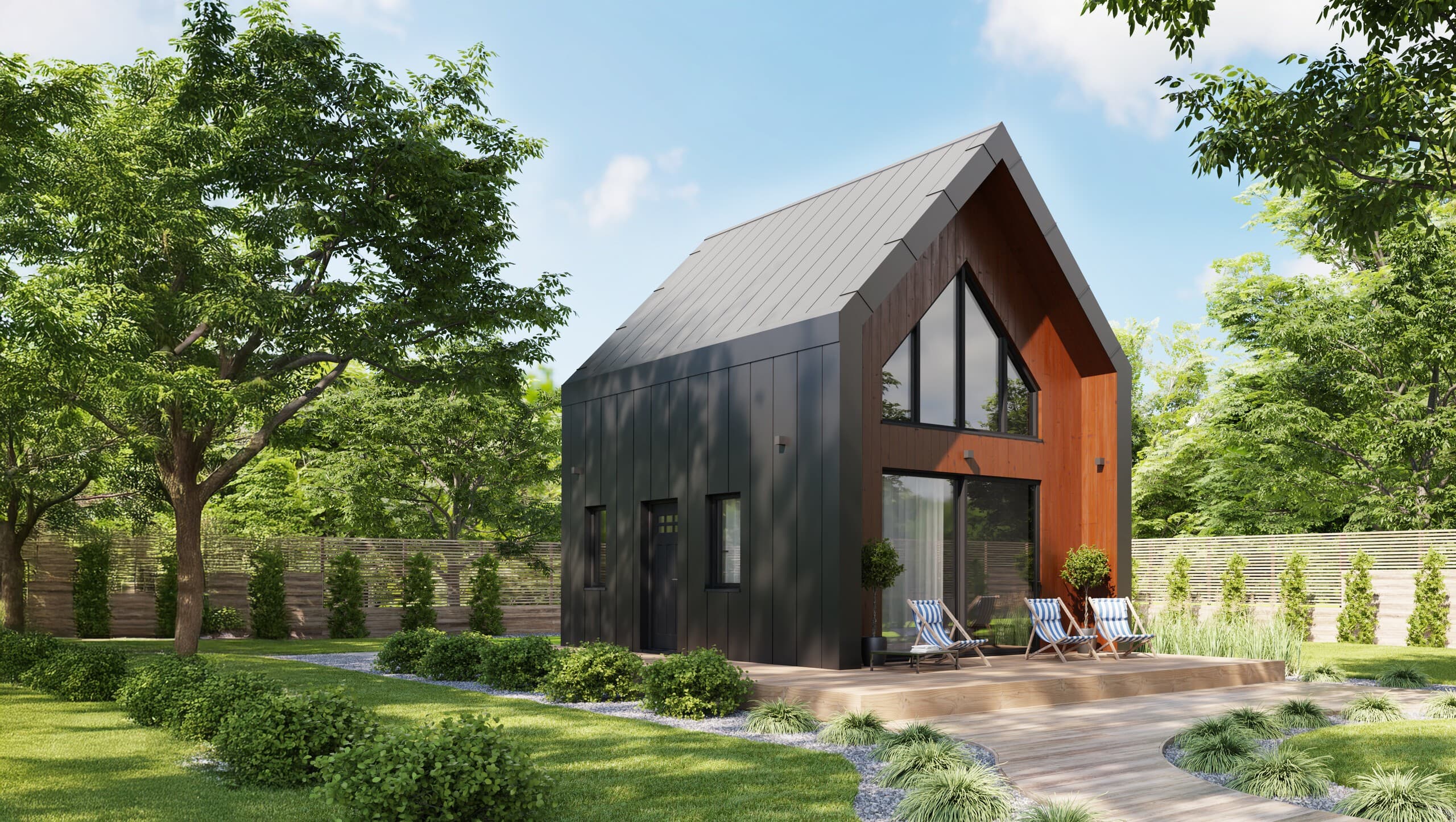 Dom Summer Wood 35 m² z antresolą, SMARTBRICK