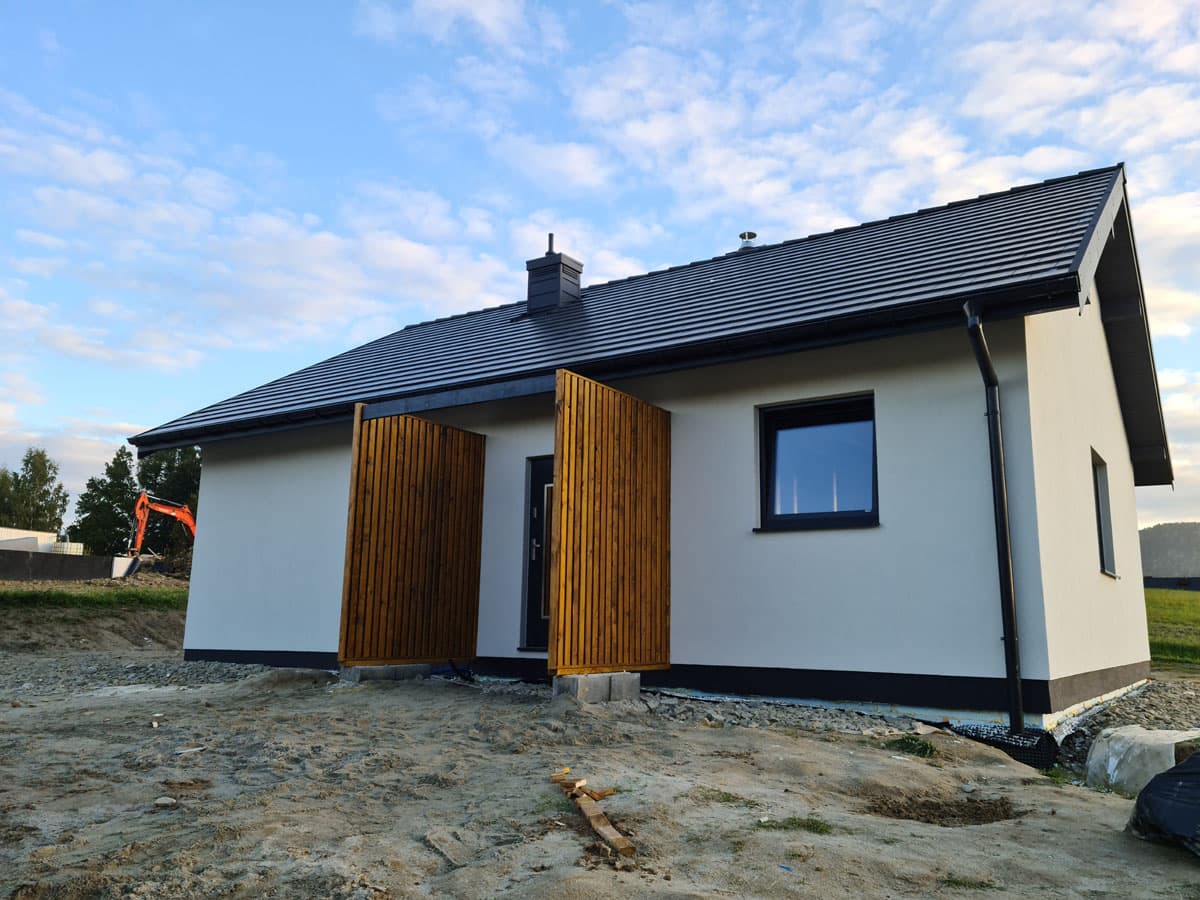 Dom szkieletowy 70 m² (realizacja) — Sobota sp. z o.o. (Sobota Domy)