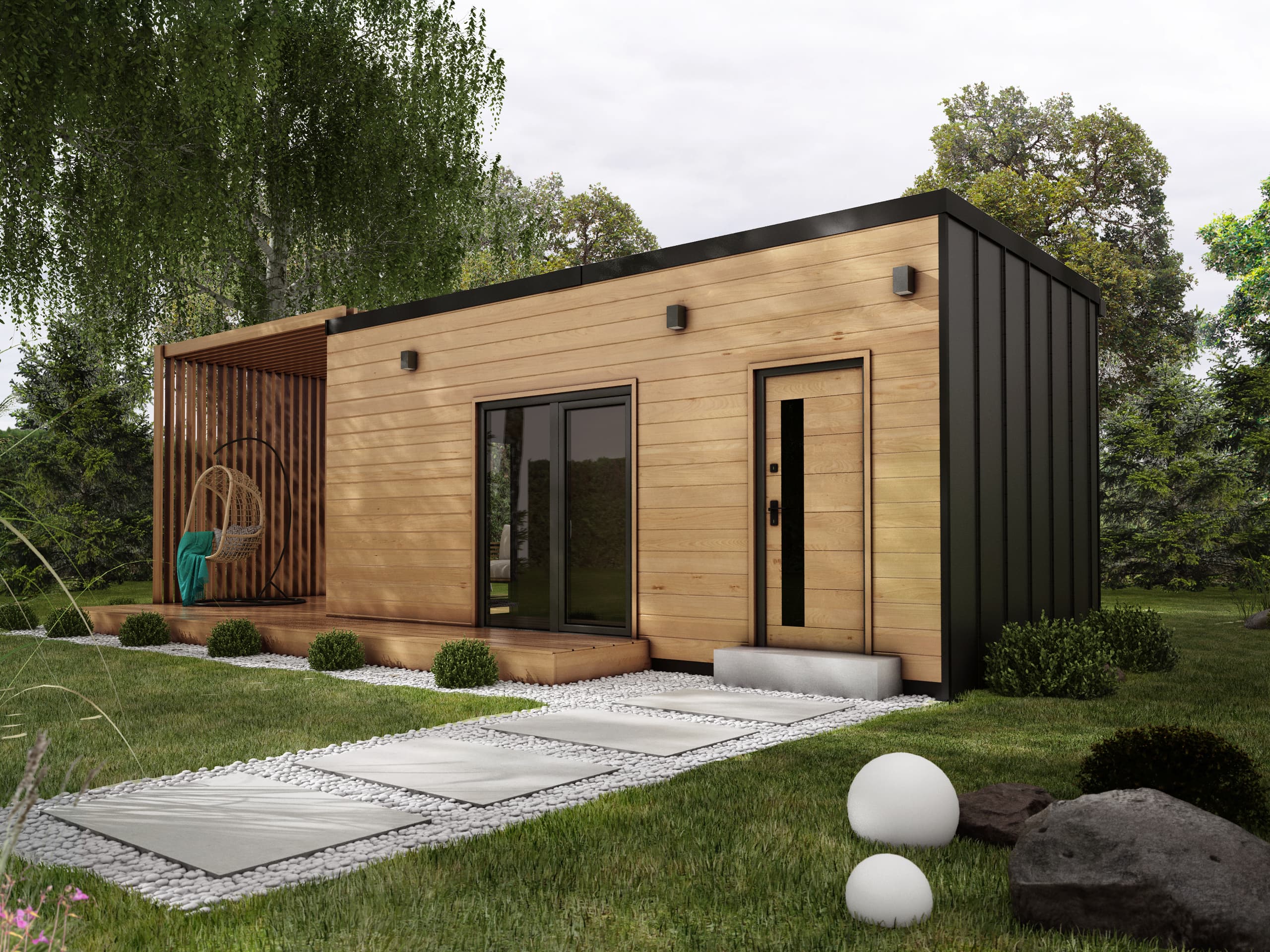 Dom modułowy Tosia, 20 m² zabudowy — model domu