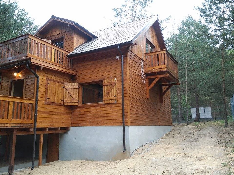 Dom całoroczny 8,5 × 7 m z poddaszem użytkowym — 60 m², Stolarstwo usługi-handel Tomasz Borucki
