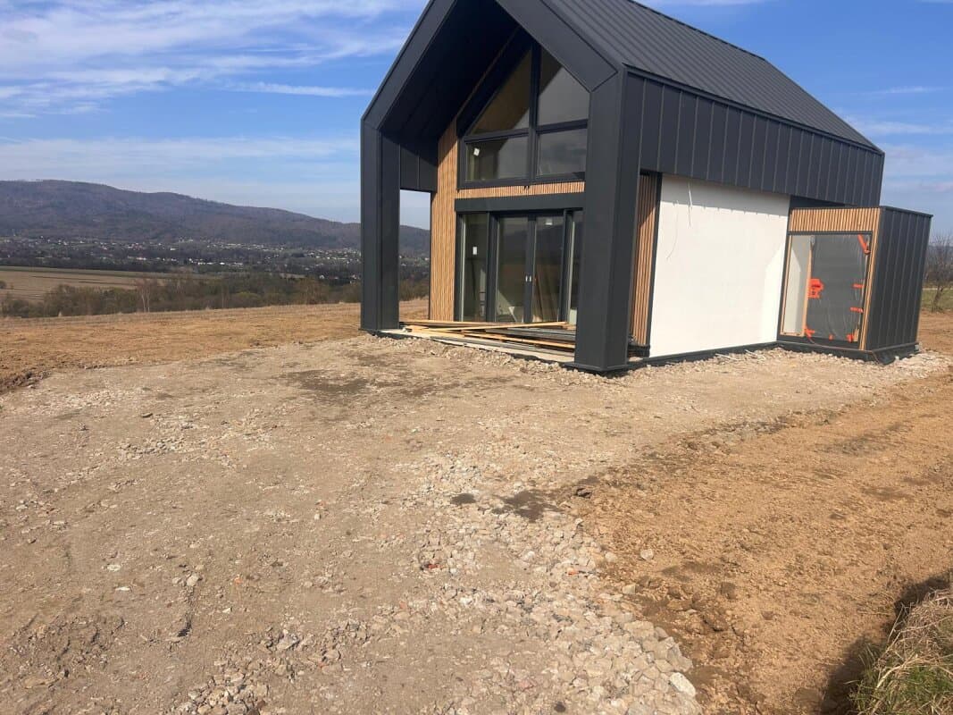 Dom szkieletowy Ekodom 75 — ponad 75 m², z poddaszem — SYSTEM-S Grzegorz Kozubek