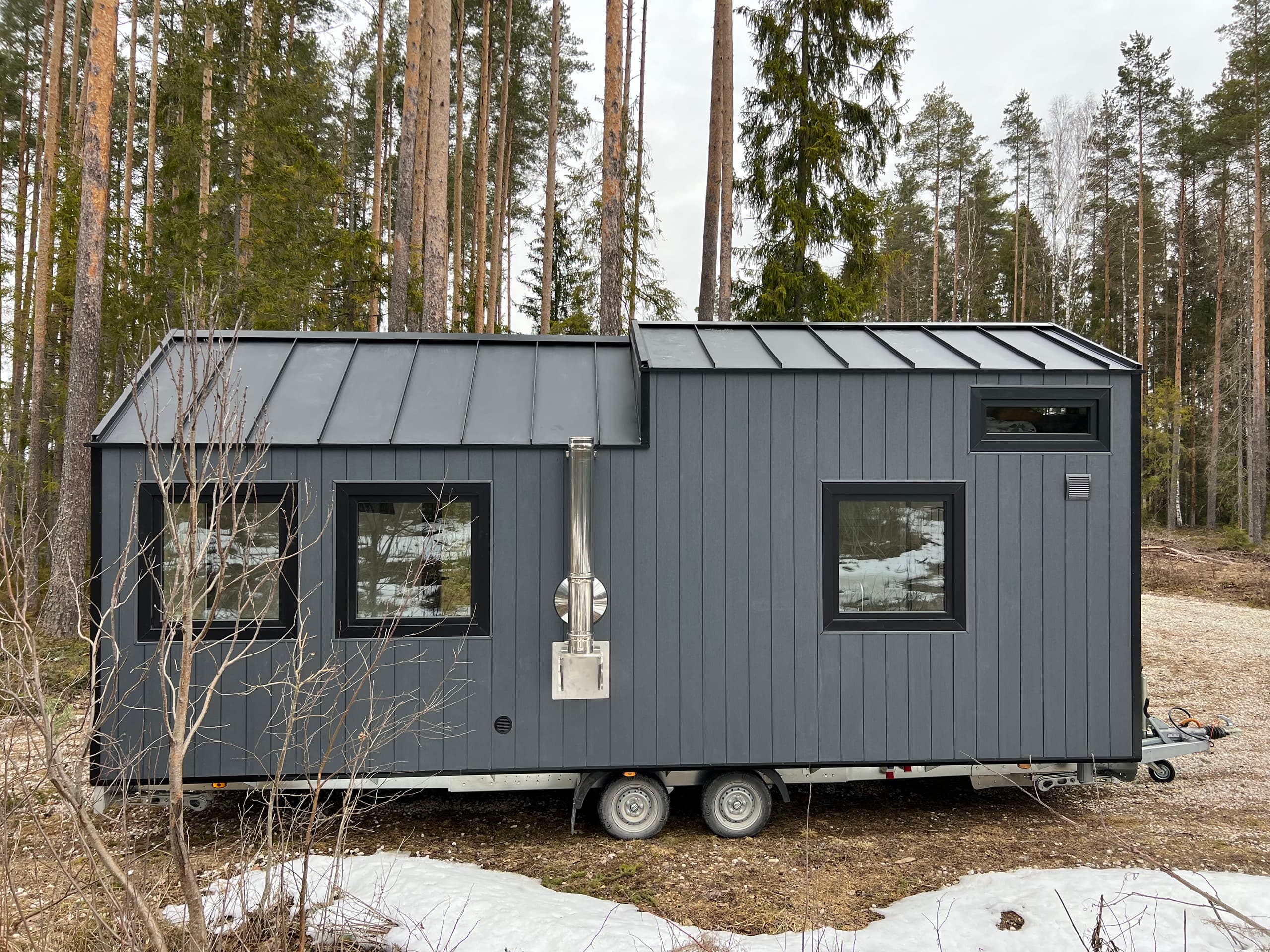 Tiny house na kołach Olivia — 25 m² z antresolą — model domu