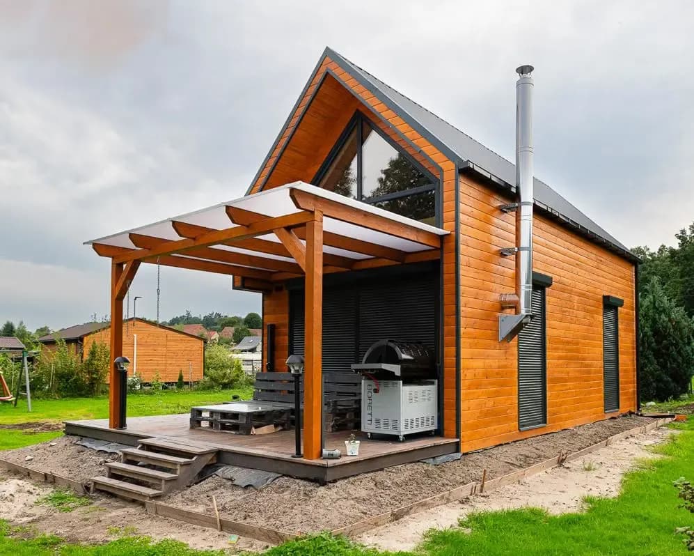 Domek całoroczny 35 m² — TREED — drewniana architektura ogrodowa