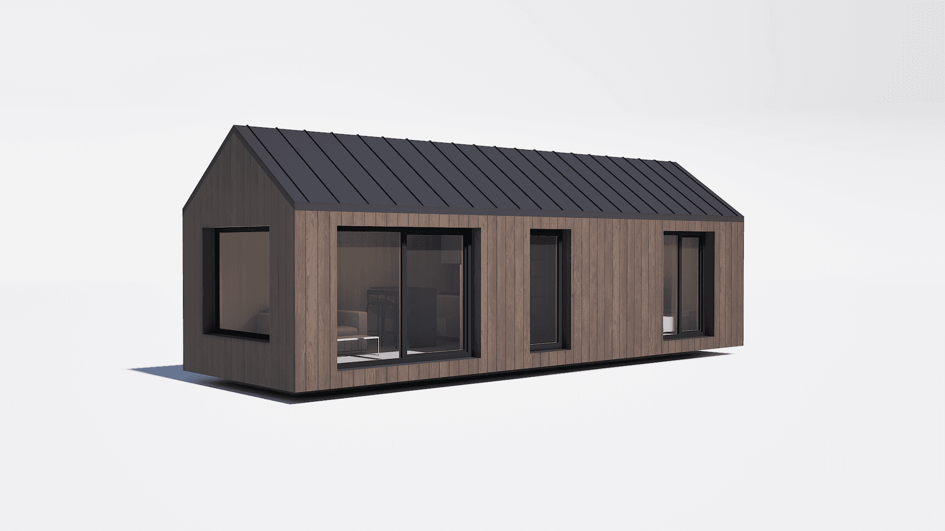 TREMI S37 — domek rekreacyjny z CLT, 29,2 m² użytkowej — TREMI Sp. z o.o.