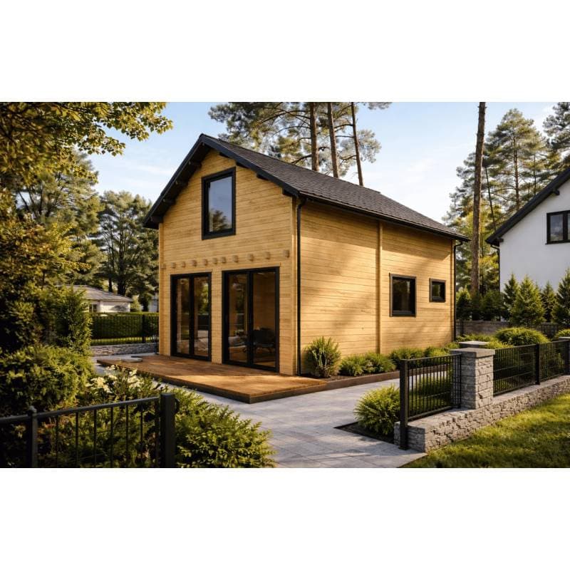 Aruba II pod klucz — 35 m² zabudowy, 65 m² z antresolą — model domu