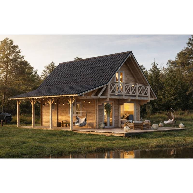 Minorka pod klucz — 75 m² z tarasem narożnym — model domu