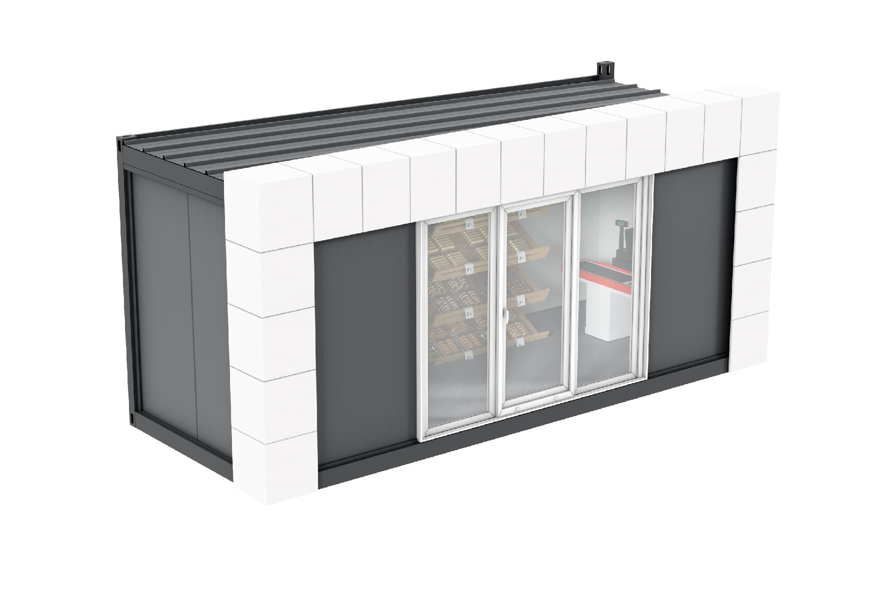 Pawilon handlowy Standard — 20 stóp, 12 m² — Ultramodula Sp. z o.o.