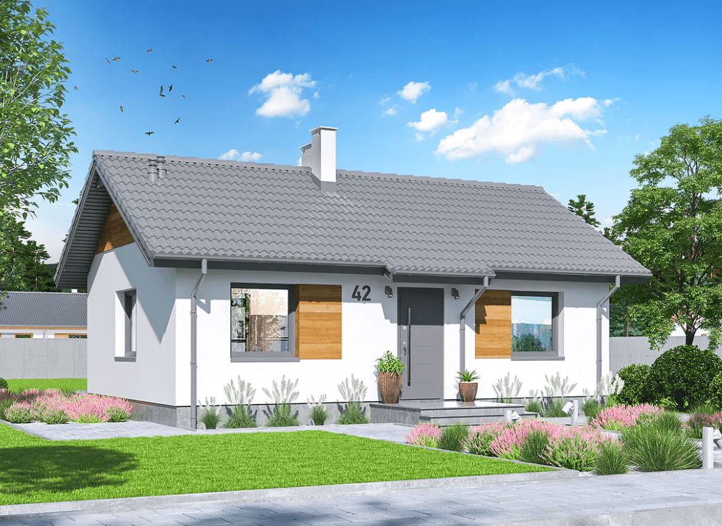 Dom szkieletowy Tebe Mini — 52 m² — model domu