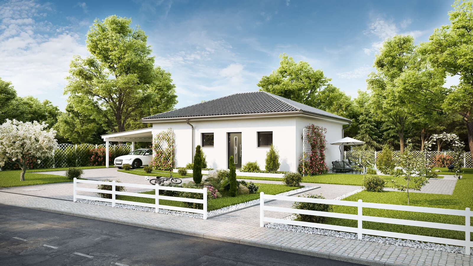 Dom prefabrykowany Bungalow Five — parterowy, 68 m² — model domu