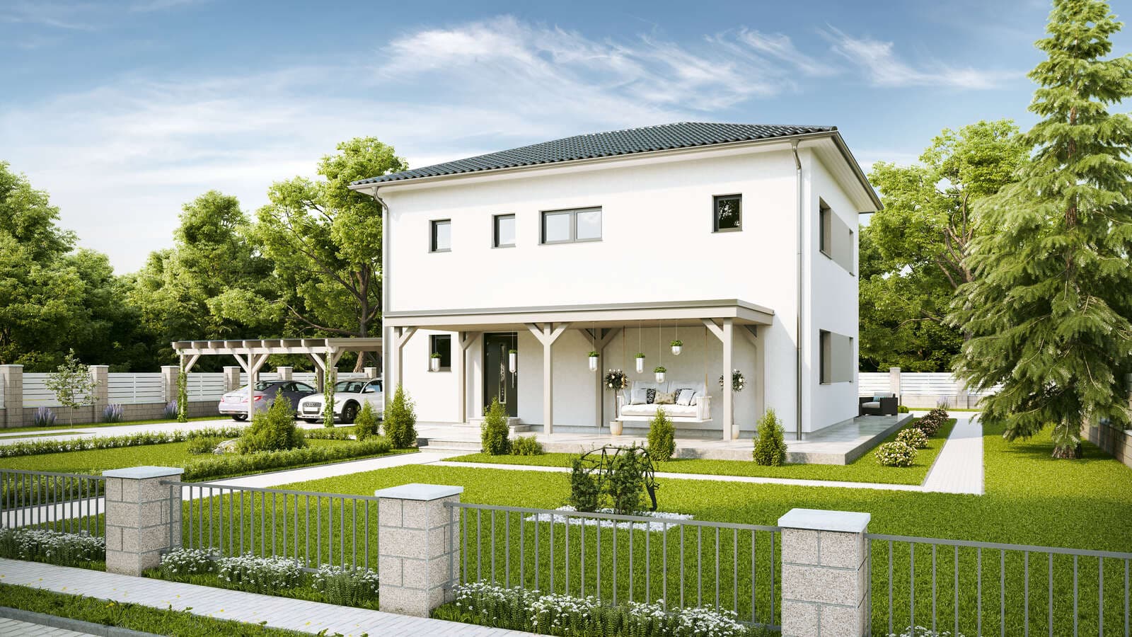Dom prefabrykowany Family Life — piętrowy, 152 m² — VARIO-HAUS (VARIO-BAU Fertighaus GesmbH)