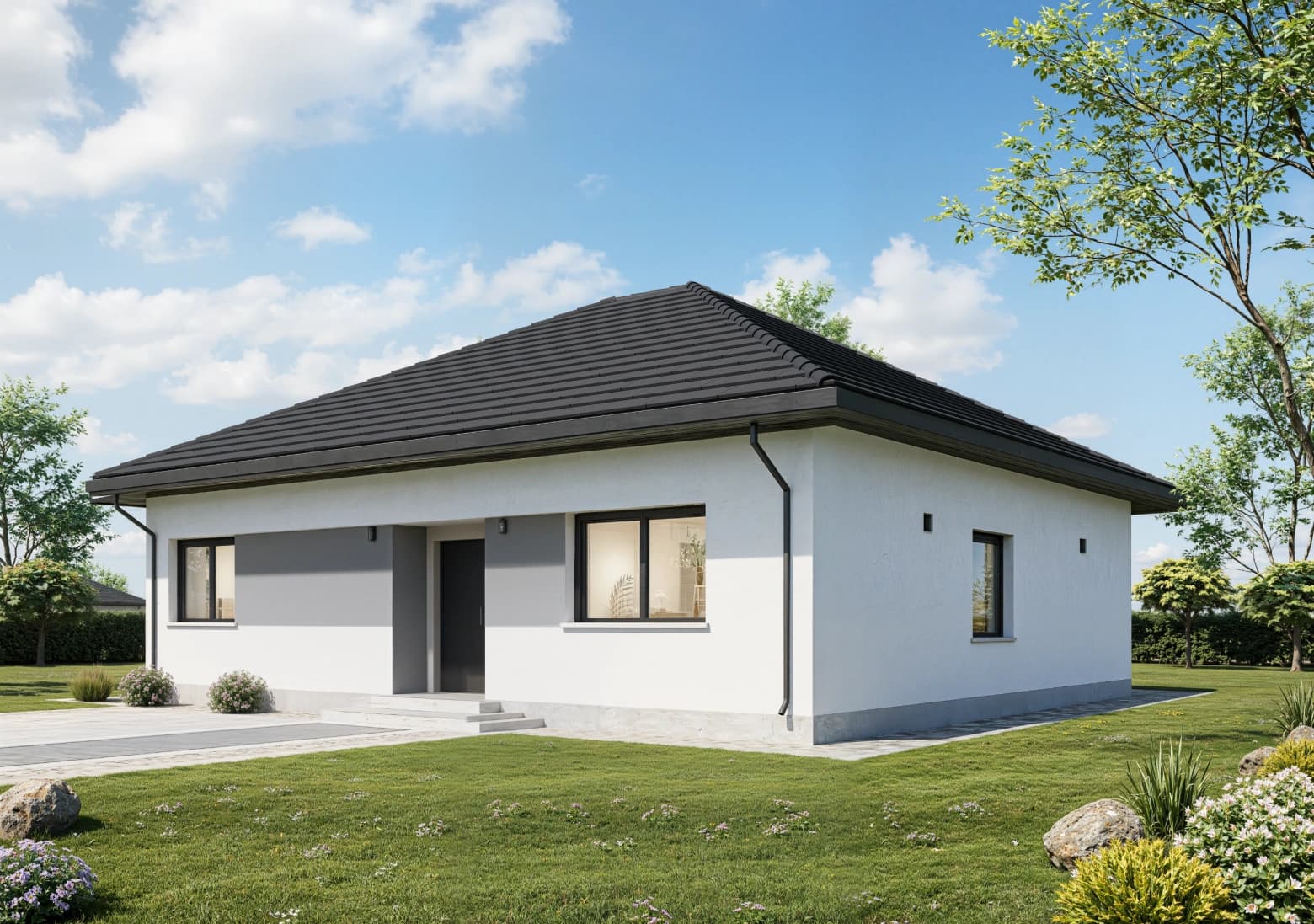 Dom parterowy 108 m² – 3 pokoje, Vizja Development
