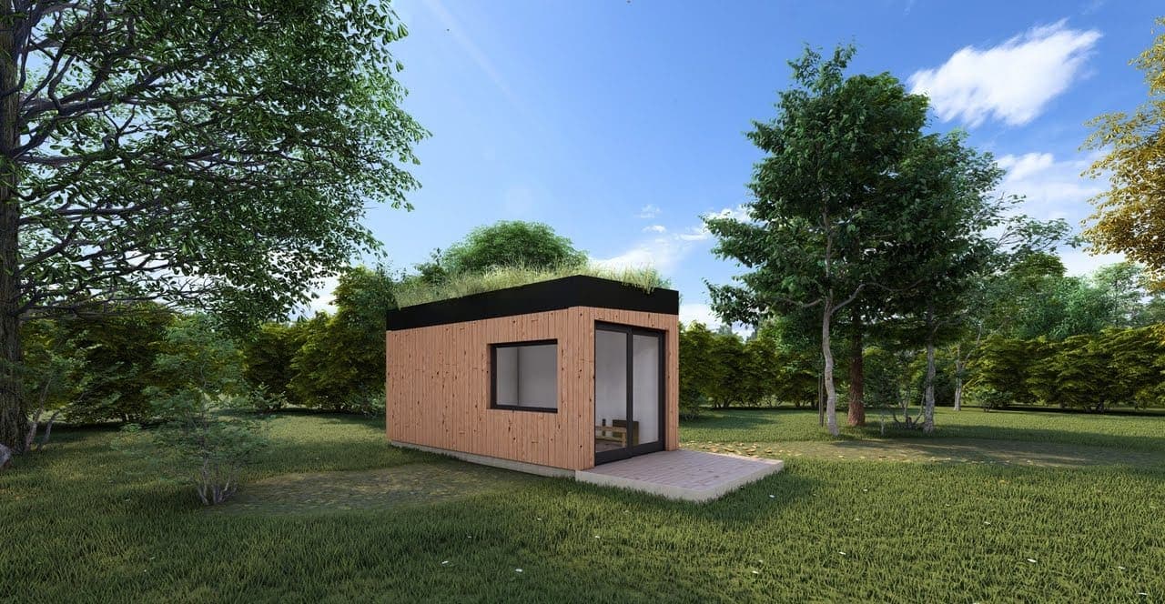Dom modułowy Mikro House — 3 × 6 m, 18 m² zabudowy — model domu