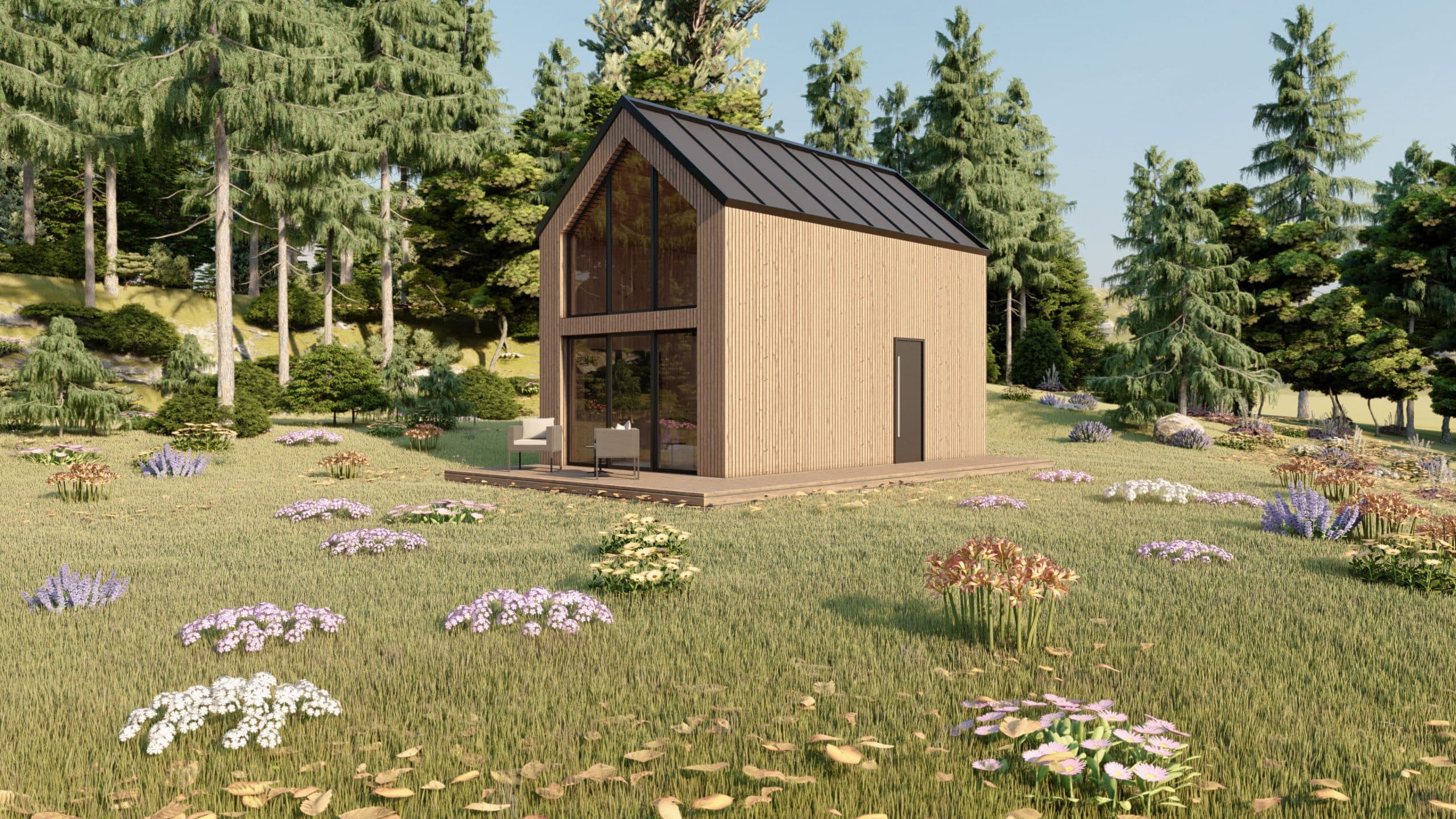 Dom VINDU 38 — 38 m² zabudowy, do 52,8 m² podłóg — Widokowy.pl — ARMAX sp. z o.o.