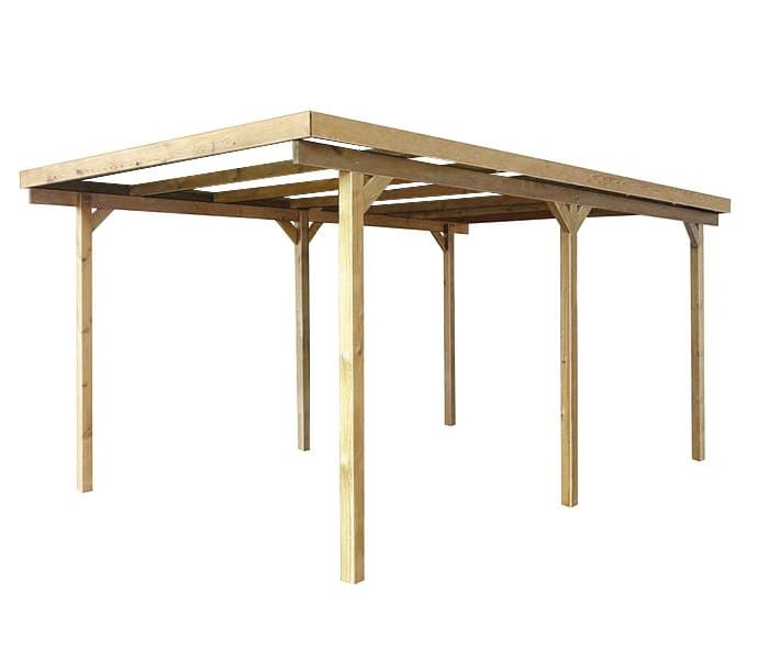 Wiata garażowa Granit I 300 × 500 cm — 13,1 m² — WOOD & PLAY sp. z o.o.