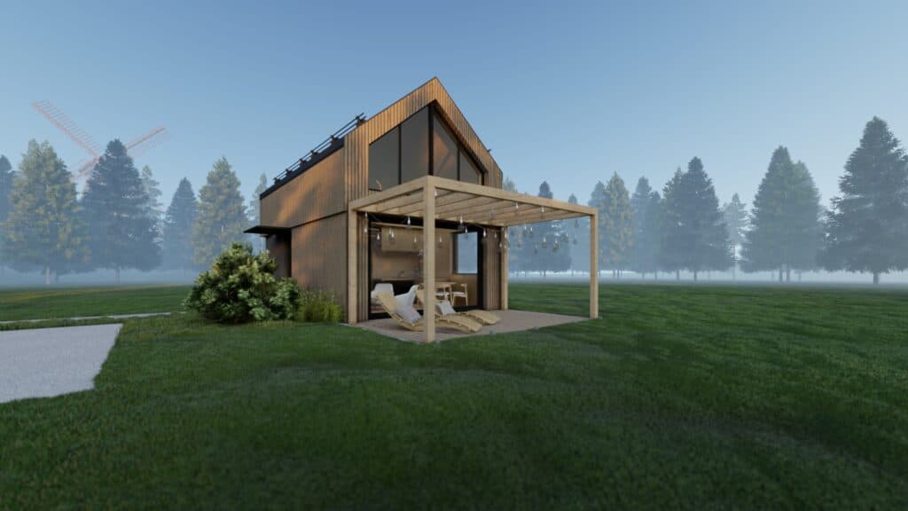 Dom szkieletowy Skandik EN, 35 m² — model domu