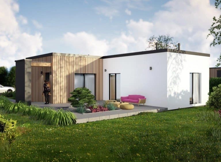 Dom szkieletowy Drawieński 01 — 51,93 m², 9,73 × 11,77 m — MKWOODBROS Sp. z o.o. (WoodBros)