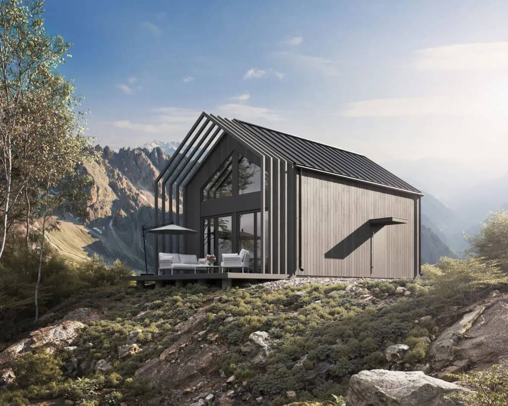Dom modułowy VIK 65 z antresolą — 53,6 m² — model domu