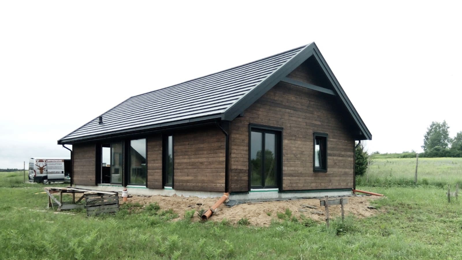 Dom szkieletowy 91 m² w Jaworznie, Prefabrykowane Domy Drewniane