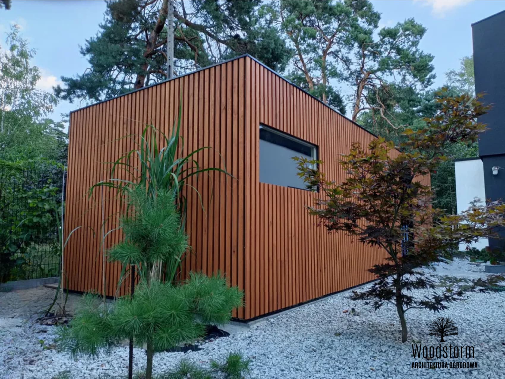 Domek ogrodowy Compact Modern — 8 × 3 m — Woodstorm