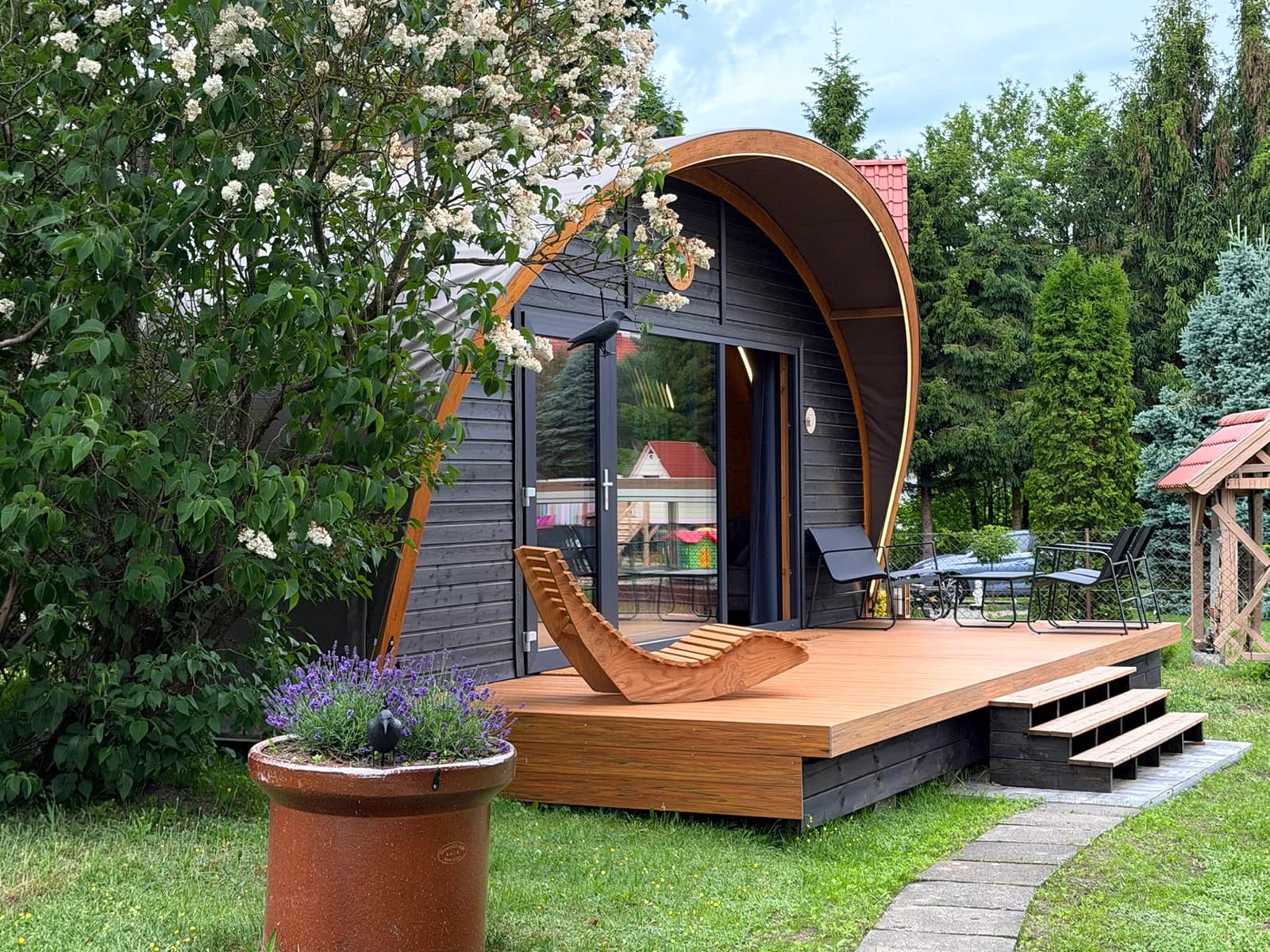 Moduł glampingowy X-Tent 244 × 720 — 17,5 m² — X-Tent — MTI Group sp. z o.o.