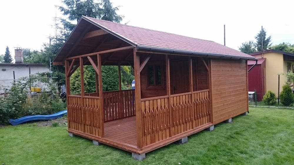 Domek działkowy 3 × 3 z tarasem 3 m — ZBD Marszałek Sp. z o.o.